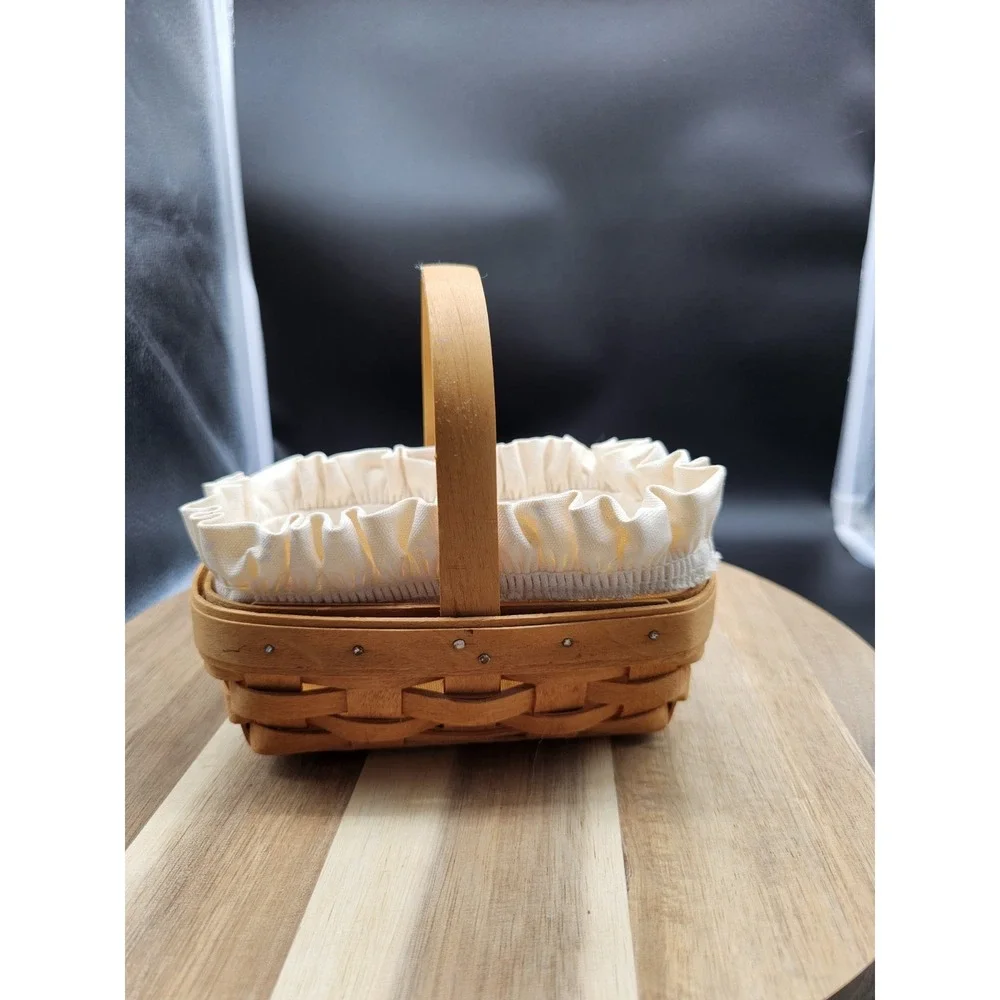 VTG 1996 Longaberger Signed American Cancer Society Basket & Liner 6